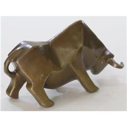 Modern Art Abstract Bull Bronze Statue