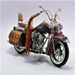 Brown Indian Motorcycle Diecast 1957 Scout Handcrafted Figure