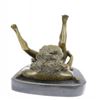 Image 2 : Erotic Abstract Bronze Sculpture on Marble Base Figure