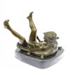 Image 4 : Erotic Abstract Bronze Sculpture on Marble Base Figure