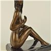Image 3 : Lovely Girl Removing Top Bronze Statue