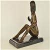 Image 5 : Lovely Girl Removing Top Bronze Statue