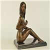 Image 7 : Lovely Girl Removing Top Bronze Statue