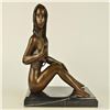 Image 8 : Lovely Girl Removing Top Bronze Statue