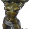 Image 4 : Nude Girl Beneath The Wind Bronze Sculpture