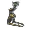 Image 6 : Nude Girl Beneath The Wind Bronze Sculpture