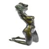Image 9 : Nude Girl Beneath The Wind Bronze Sculpture
