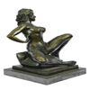 Image 9 : Erotic Nude Woman Bronze Statue