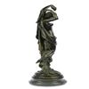 Image 2 : Nude Woman with Grapes Bronze Statue