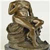 Image 2 : Nude Erotic Model Portrait Bronze Statue