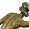 Image 5 : Nudist Performer Bronze Sculpture on Marble Base Statue