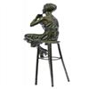 Image 2 : Sitting Girl Bronze Sculpture