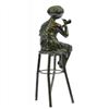 Image 4 : Sitting Girl Bronze Sculpture