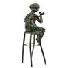 Image 8 : Sitting Girl Bronze Sculpture