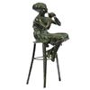 Image 9 : Sitting Girl Bronze Sculpture