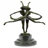 Image 1 : Gemini Twins Dancer Bronze Sculpture