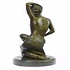 Image 9 : Nude Woman Kneels Bronze Statue