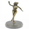 Image 1 : Nude Erotic Pin Up Girl Bronze Sculpture
