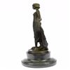Image 5 : Young Flapper Bronze Sculpture on Marble Base Statue