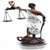Image 8 : Blind Lady of Justice Bronze Statue on Marble Base Sculpture