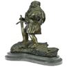 Image 9 : Viking Warrior With Sword Bronze Statue