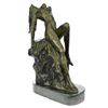 Image 1 : Stretched Nude Lady Bronze Sculpture