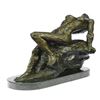 Image 2 : Stretched Nude Lady Bronze Sculpture
