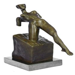 Erotic Sensual Nude Woman Bronze Sculpture