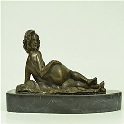 Nude Erotic Female Bronze Sculpture