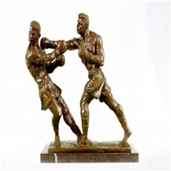 Muhammad Ali and Sonny Boxer Bronze Sculpture