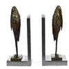 Image 1 : Bird Bronze Sculpture on Marble Base Statue