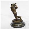 Image 3 : Golfer Bronze on Marble Base Statue