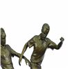 Image 6 : Two Soccer Player Bronze Sculpture