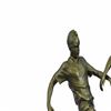 Image 7 : Two Soccer Player Bronze Sculpture