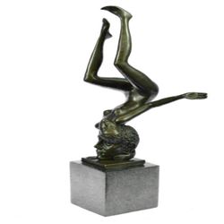 Nude Female Celebrating Life Bronze Sculpture