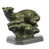 Image 1 : Polar Bear Bronze Sculpture on Marble Base Statue