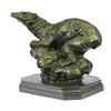 Image 5 : Polar Bear Bronze Sculpture on Marble Base Statue