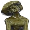 Image 2 : Fashion Model Sitting on Chair Bronze Sculpture