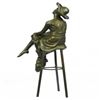 Image 6 : Fashion Model Sitting on Chair Bronze Sculpture