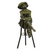 Image 9 : Fashion Model Sitting on Chair Bronze Sculpture