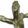 Image 2 : Semi Nude Dancer Bronze Sculpture on Marble Base Statue