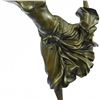 Image 3 : Semi Nude Dancer Bronze Sculpture on Marble Base Statue