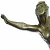 Image 4 : Semi Nude Dancer Bronze Sculpture on Marble Base Statue