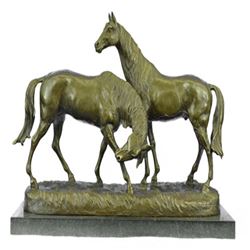 Horses in Love Bronze Statue