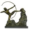 Image 1 : Powerful Man With Bow Bronze Sculpture