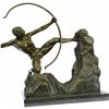 Image 5 : Powerful Man With Bow Bronze Sculpture