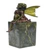 Image 5 : Butterfly Girl Angel Bronze Sculpture