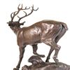 Image 8 : Trophy Bronze Elk Sculpture on Marble Base Statue