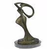 Image 2 : Abstract Dancer Bronze Sculpture on Marble Base Statue