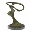 Image 3 : Abstract Dancer Bronze Sculpture on Marble Base Statue